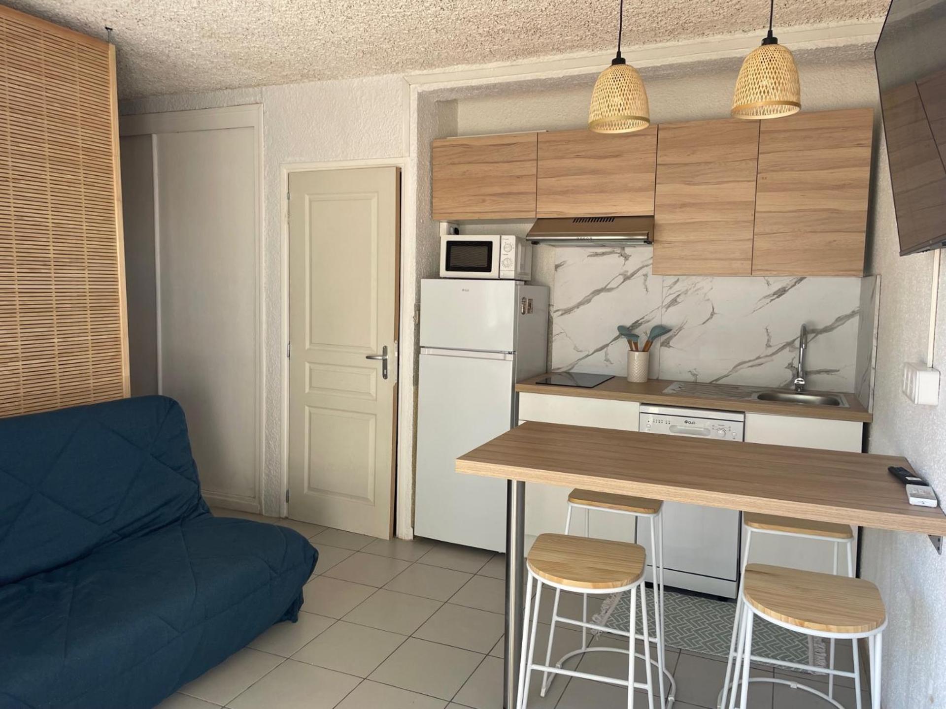Studio Cosy A 300M De La Mer, Face Aux Festivals, Derriere La Night Life Le Barcarès Kültér fotó
